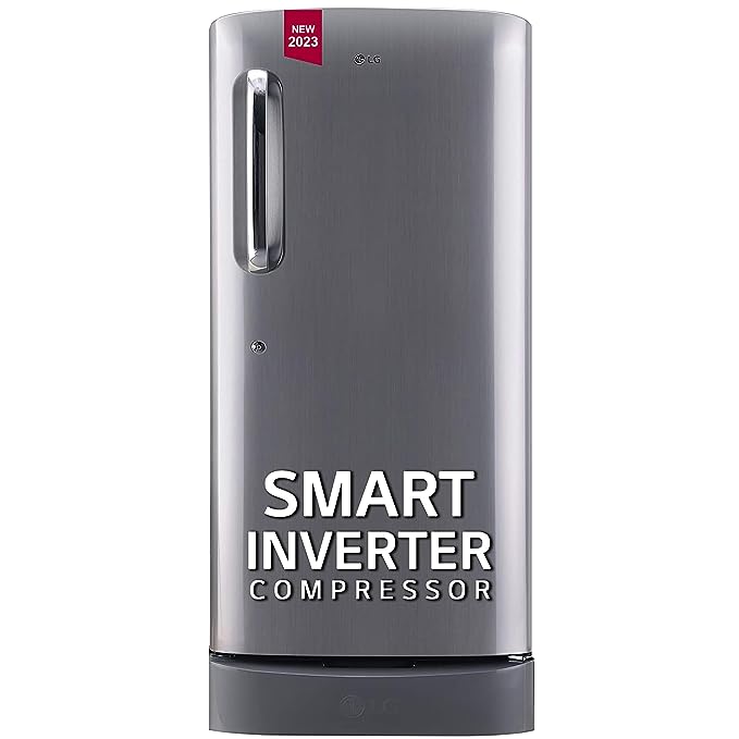 LG 185 L 5 Star Inverter Direct-Cool Single Door Refrigerator (GL-D201APZU, Shiny Steel, Base stand with drawer)(OPEN BOX) LG 185 L 5 Star Inverter Direct-Cool Single Door Refrigerator (GL-D201APZU, Shiny Steel, Base stand with drawer)(OPEN BOX)